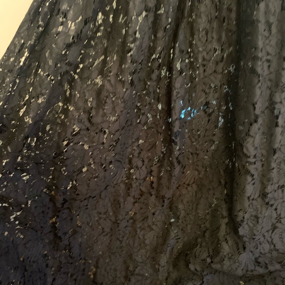 [Milly] Black Lace Evening Gown - Size 12 - Picture 2 of 8